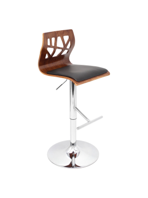 Folia Adjustable Barstool - Brown/black