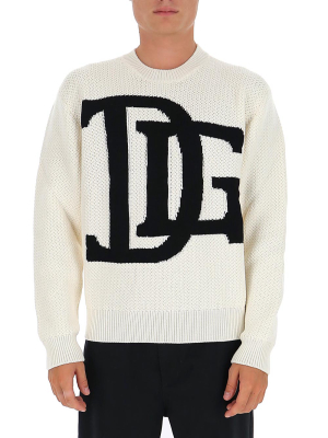 Dolce & Gabbana Monogram Intarsia Sweater