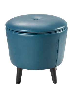 Storage Ottoman Peacock - Home