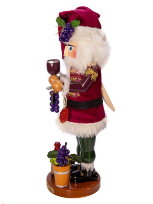 Kurt Adler 18.25" Steinbach Winemaker Santa Nutcracker