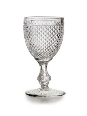 Vista Alegre Bicos Clear Footed Water Goblet - Set Of 4