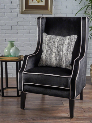 Eddison Traditional Two Toned Club Chair - Christopher Knight Home