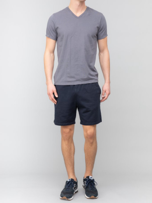 Supima Fleece Sweatshort Navy