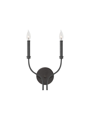 Alister Two Light Sconce Buckeye Bronze