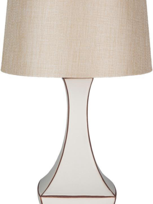 Belhaven Table Lamp In Ivory & Khaki