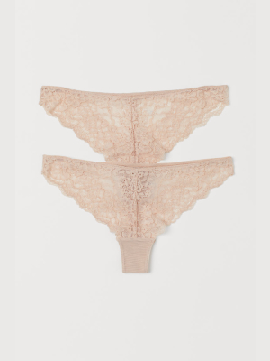 2-pack Lace Brazilian Briefs