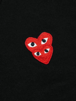 Double Red Heart Long Sleeve T-shirt