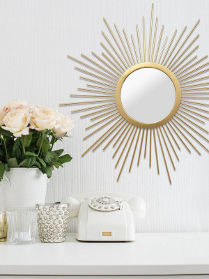 20" Bella Wall Mirror Gold - Stratton Home Décor