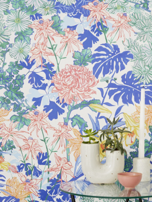 Laurel Kimono Floral Removable Wallpaper