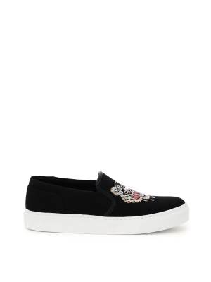 Kenzo K-skate Tiger Slip On Sneakers