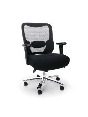 Essentials Collection Big And Tall Executive Office Chair With Arms Black - Ofm