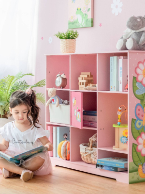 Fantasy Fields Magic Garden Adjustable Cube Bookshelf Pink - Teamson Kids