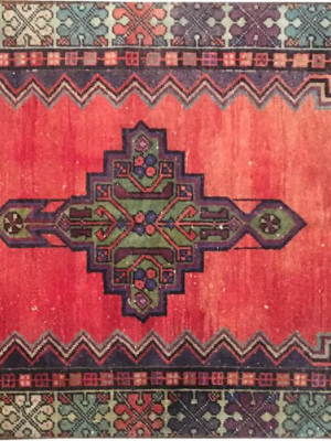 Vintage Turkish Rug 3'0" X 5'8"