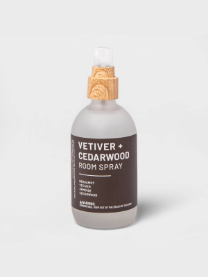 3.3 Fl Oz Wellness Essential Oil Room Spray Vetiver & Cedarwood - Project 62™