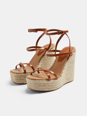 Willa Tan Wedge Sandals