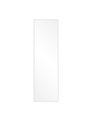 17"x59" White Free Standing With Adjustable Easel Floor Mirror White - Patton Wall Decor
