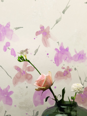 Floral Blossom Wallpaper In Ivory And Rose Design By Bd Wall