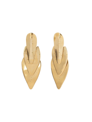 Gobi Earrings - Brass