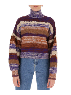 Ulla Johnson Shakina Striped Turtleneck Jumper