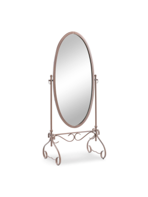 Clarisse Metal Mirror Brown - Linon