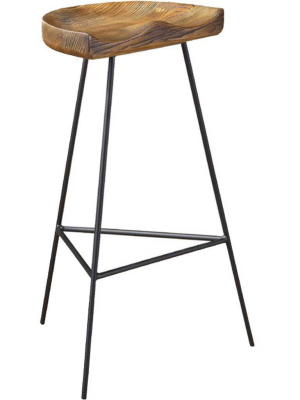 Stylish Wood Counter Stool