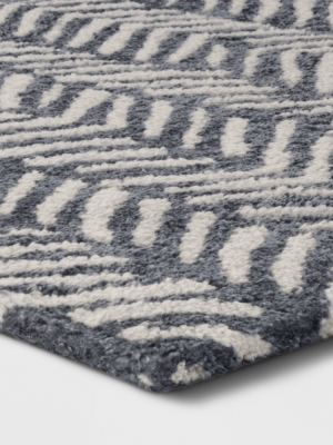 Knitted Poly Abstract Chevon Area Rug - Project 62™