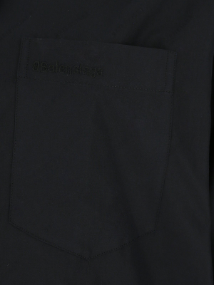 Balenciaga Logo Embroidered Shirt