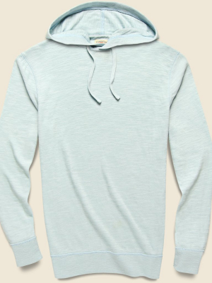 Slub Cotton Hoodie - Sky