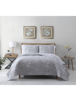 Rhodes Cotton Lyocell Floral Quilt Set - Avery Homegrown