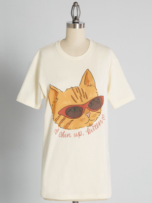 Chin Up, Kitten Graphic Tee