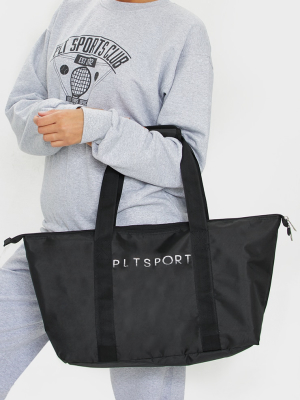 Black Gym Tote Bag