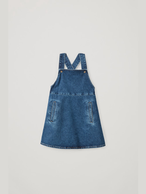 Organic Cotton Denim Apron Dress