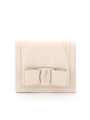 Salvatore Ferragamo Viva Bow Padded Bi-fold Wallet