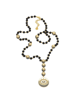 Rosary Necklace - Black Onyx