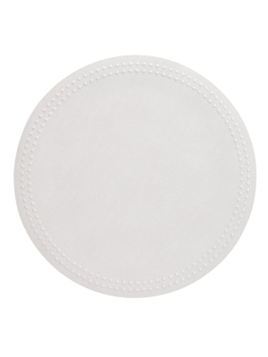 Bodrum Pearls Placemat - Antique White & White - Set Of 4