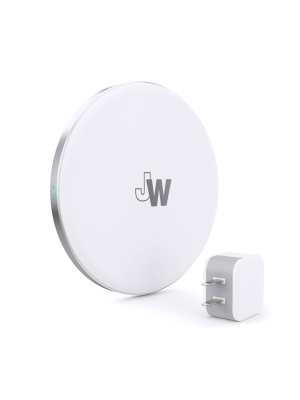 Just Wireless 5w Qi Wireless Charging Pad With Wall Adapter Included - White