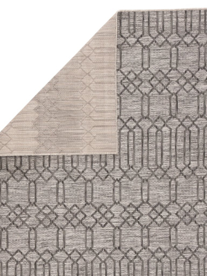 Calcutta Indoor/ Outdoor Geometric Gray Area Rug
