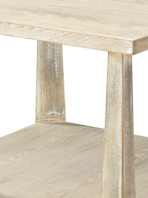 Jamie Young Arlo Side Table In Gray Wood