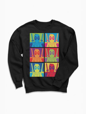 Deadpool Color Pop Crew Neck Sweatshirt