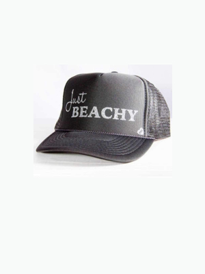 Mother Trucker Just Beachy Hat In Charcoal