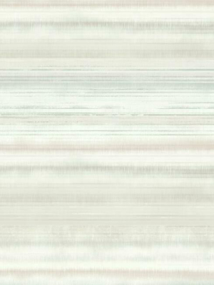 Fleeting Horizon Stripe Peel & Stick Wallpaper In Clay And Mint By York Wallcoverings