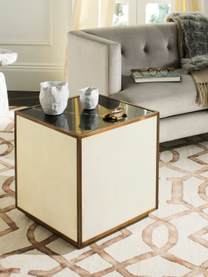 Calisto Marble End Table Beige - Safavieh