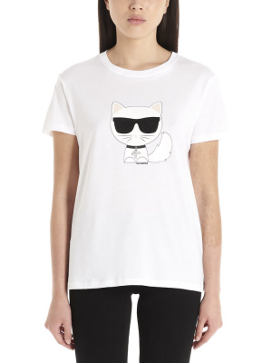 Karl Lagerfeld Choupette Print T-shirt