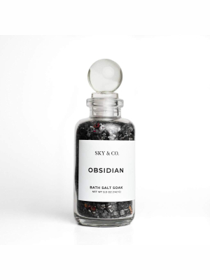 Sky And Company - 5oz Obsidian - Bath Salt Soak (curbside Or Store Pick Up Only)