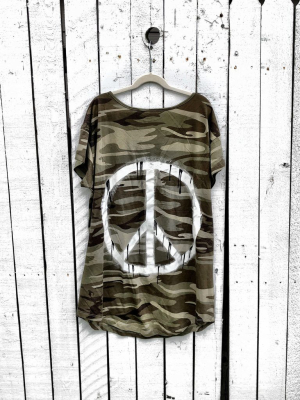 'peace & Camo' T Shirt