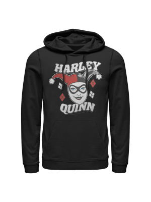 Men's Batman Harley Quinn Smile Face Pull Over Hoodie