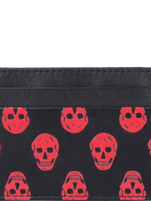 Alexander Mcqueen Allover Skull Printed Cardholder