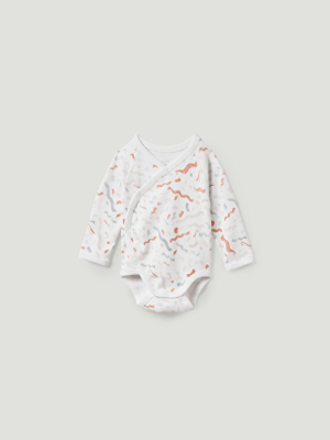 Printed Organic Cotton Babygrow