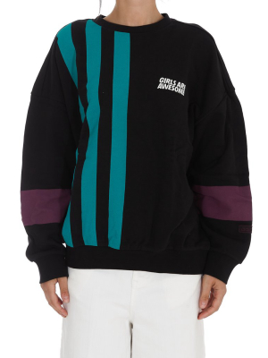 Adidas Originals X Girls Are Awesome Stripe Detail Sweatshirt