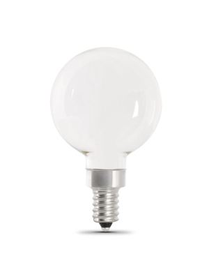 White E12 Base Led G16 1/2 Bulb